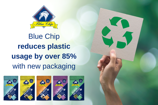 Blue Chip reduces plastic usage by over 85% with new packaging