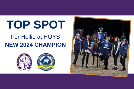 TOP SPOT for Hollie at HOYS