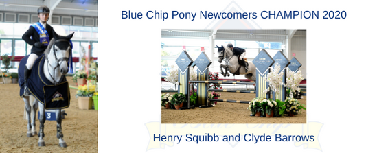 Henry Squibb & Clyde Barrows are victorious in the Blue Chip Pony Newcomers Championship